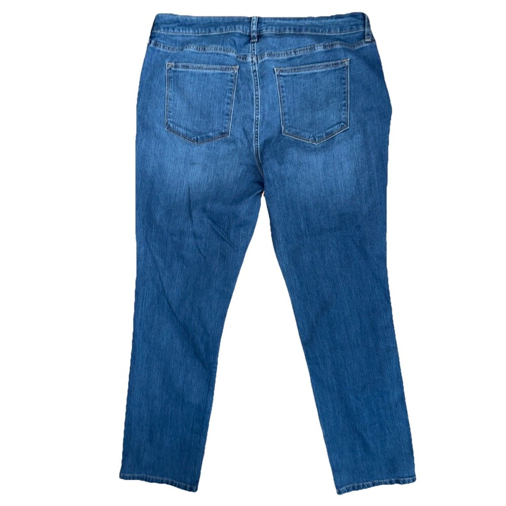 NWT Sonoma Womens 16R The Everyday Jean Striaght Mid Rise Blue Denim Jeans - Picture 3 of 3